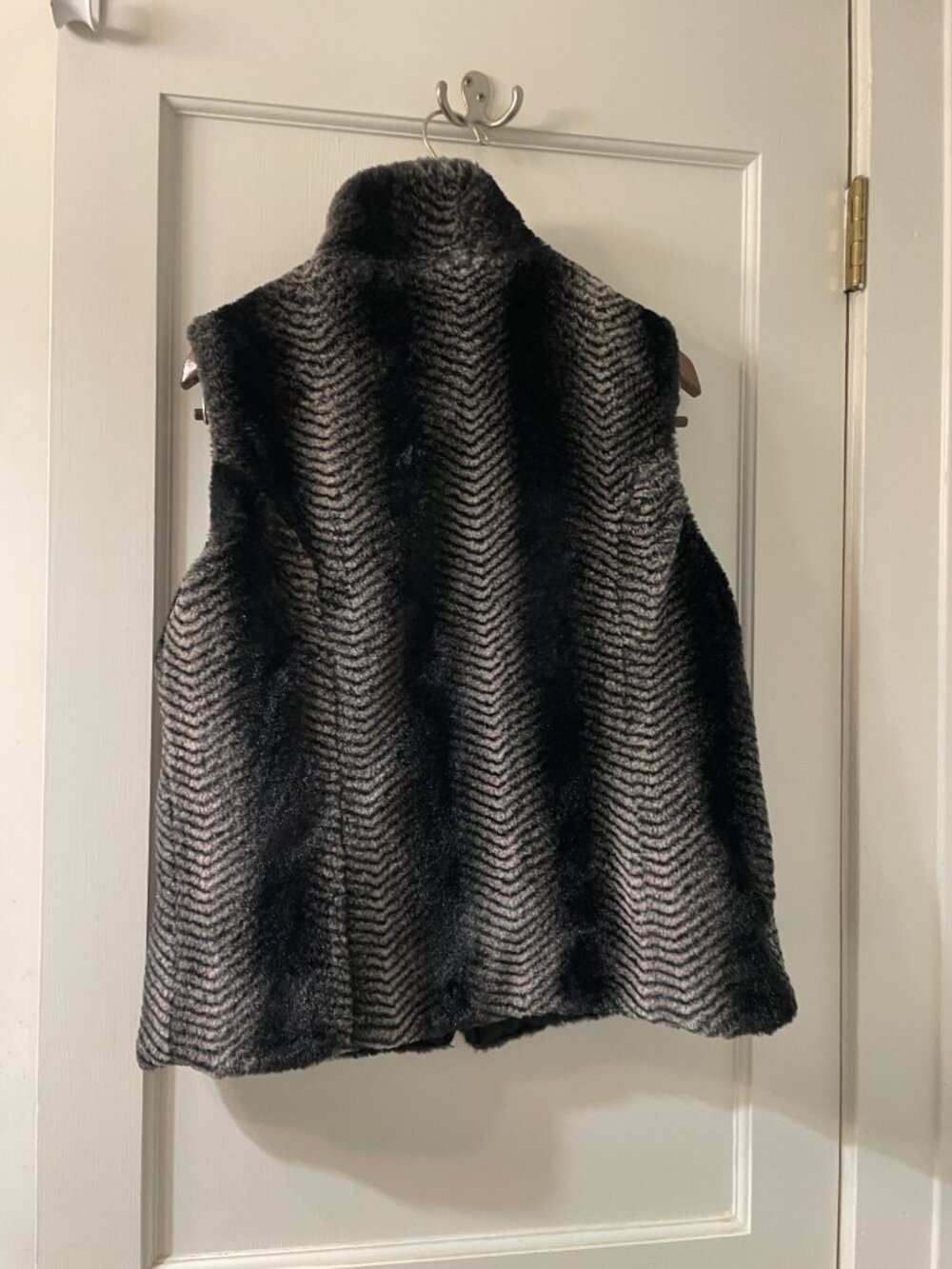 Giacca Reversible Vest Faux Fur Medium - Picture 6 of 9